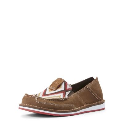 Ariat Cruiser Kahverengi / Kırmızı Loafer Ayakkabı Bayan (34581-409)